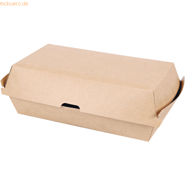 8 x NatureStar Sandwich-Boxen Bio Club 207x107x79mm Kraftpapier/PLA br 8 x NatureStar Sandwich-Boxen Bio Club 207x107x79mm Kraftpapier/PLA br von NatureStar