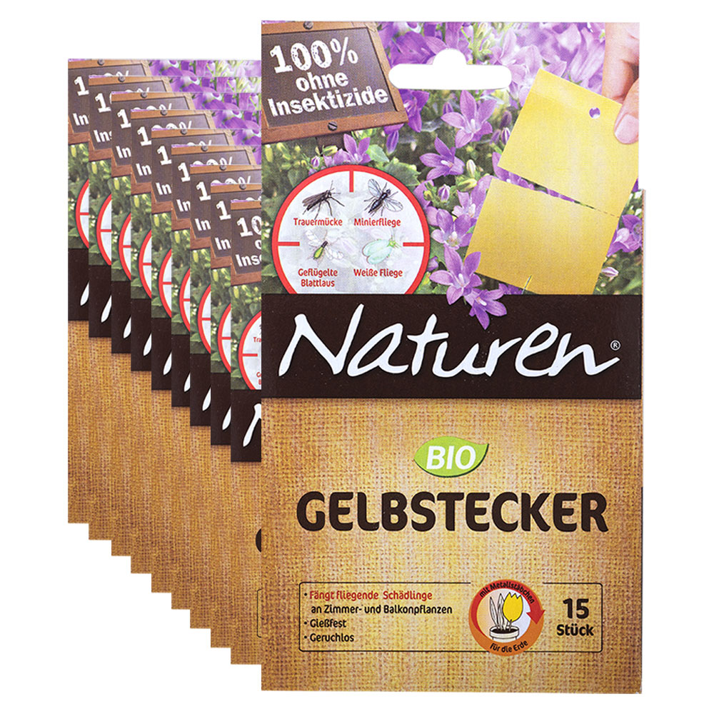 150 Stück Bio Gelbstecker, teilbar durch Perforierung, mit Metallstecker 150 Stück Bio Gelbstecker, teilbar durch Perforierung, mit Metallstecker von Naturen