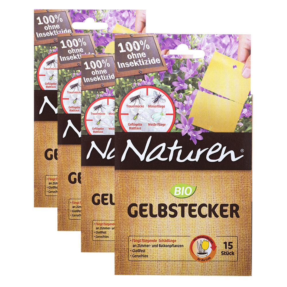 60 Stück Bio Gelbstecker, teilbar durch Perforierung, mit Metallstecker 60 Stück Bio Gelbstecker, teilbar durch Perforierung, mit Metallstecker von Naturen