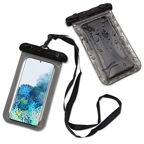 Handy Hülle Wasserdicht kompatibel mit Samsung Galaxy S20 FE / 5G Tasche Schutzhülle Handyhülle Wassertasche Strand Outdoor Hülle Case, Farbe:Schwarz von Nauci