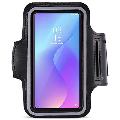 Handy Hülle kompatibel für Xiaomi Mi 9T Pro Jogging Tasche Schwarz Schutzhülle Sport Lauf Fitness Armband Fitnesstasche Handy Hülle kompatibel für Xiaomi Mi 9T Pro Jogging Tasche Schwarz Schutzhülle Sport Lauf Fitness Armband Fitnesstasche von Nauci