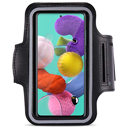 Jogging Tasche kompatibel für Samsung Galaxy A21s Handy Hülle Sport Lauf Armband Fitnesstasche von Nauci