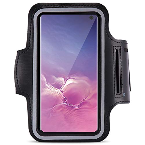 Jogging Tasche kompatibel für Samsung Galaxy S10 Handy Hülle Sport Lauf Armband Fitnesstasche von Nauci