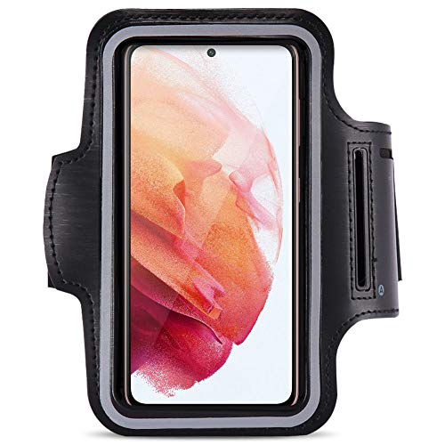 Jogging Tasche kompatibel für Samsung Galaxy S21 FE Handy Hülle Sport Lauf Armband Fitnesstasche von Nauci