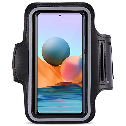 Jogging Tasche kompatibel für Xiaomi Redmi Note 10 Pro Handy Hülle Sport Lauf Armband Fitnesstasche von Nauci