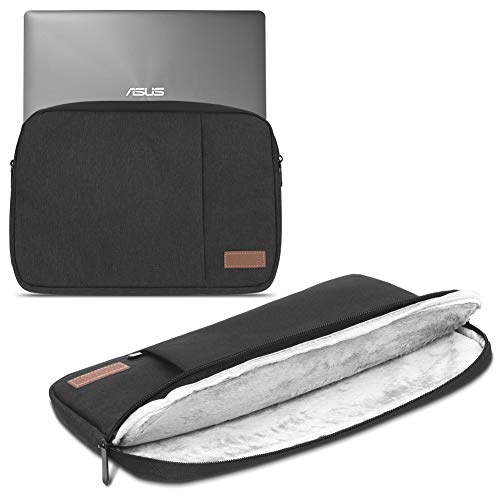 Notebook Tasche kompatibel für ASUS Chromebook Flip CX3 Hülle Schutzhülle Case Schutz Laptop Cover, Farbe:Schwarz von Nauci