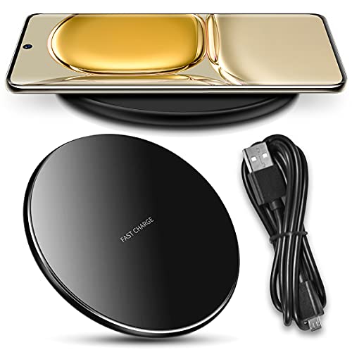 QI Wireless Ladegerät kompatibel für Huawei P50 Pro/Plus Ladestation Kabellos Charger Induktives Universal Schnellladegerät von NAUCI