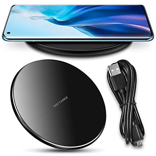 QI Wireless Ladegerät kompatibel für Oppo Find X3 Pro Ladestation Kabellos Charger Induktives Universal Schnellladegerät von NAUCI