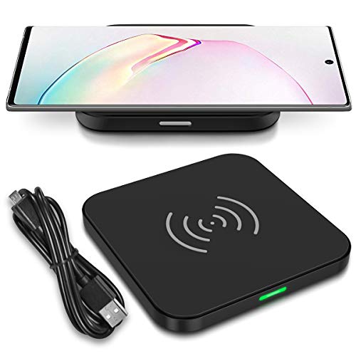 QI Wireless Schnell Ladegerät kompatibel für Samsung Galaxy S10 S10e S10+ Note 10 Note 10+ S9 S8 Kabellos Charger Induktives Schnellladegerät Ladestation, Qi Handys:Samsung Galaxy Note 10 Plus von NAUCI
