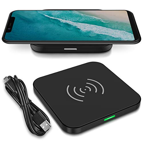 QI Wireless Schnell Ladegerät kompatibel für Ulefone X Kabellos Charger Induktives Universal Schnellladegerät Ladestation von Nauci