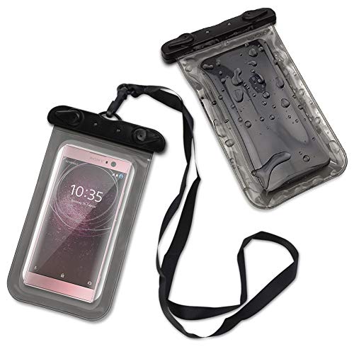 Schutzhülle für Sony Xperia Serie Tasche Handyhülle wasserdichte Strand Outdoor Hülle, Farbe:Schwarz, Smartphone:Sony Xperia Z5 Compact von Nauci
