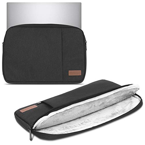 Sleeve Tasche kompatibel für Odys Winbook 13 14 Hülle Schutzhülle Cover Notebook Case, Farbe:Schwarz von Nauci