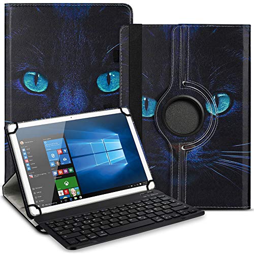 Tablet Hülle kompatibel für Jay-tech G10.11 LTE / G10.10 Tasche Schutzhülle Bluetooth Case Universal Keyboard Cover 360° Drehbar praktische Standfunktion, Farbe:Motiv 10 von Nauci