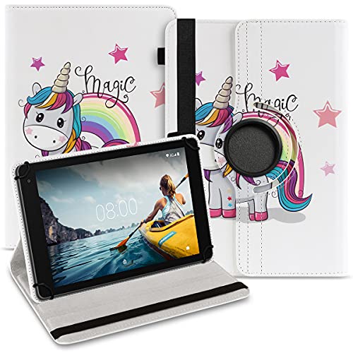 Tablet Hülle kompatibel für Samsung Galaxy Tab S3 9.7 Tasche Schutzhülle Case Cover aus Kunstleder Standfunktion 360° Drehbar, Farben:Motiv 14 von Nauci