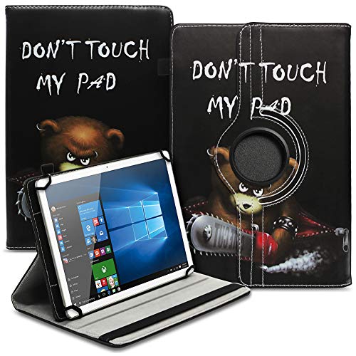 Tablet Hülle kompatibel mit PEAQ PET 100 101 1008 Tasche Schutzhülle Case Universal Cover Standfunktion 360° Drehbar, Farbe:Motiv 8 von Nauci