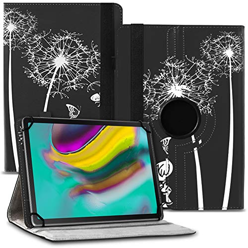 Tablet Schutzhülle kompatibel für Samsung Galaxy Tab S6 Tasche Universal Hülle aus Kunstleder Standfunktion 360 Crad Drehbar, Farben:Motiv 11 von Nauci