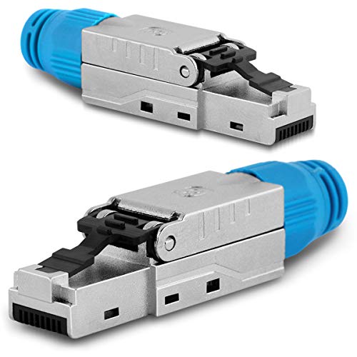 1-20x CAT8 CAT8.1 CAT7a Netzwerk Stecker RJ45 Netzwerkstecker Werkzeuglos Metall, Stückzahl:20 Stück 1-20x CAT8 CAT8.1 CAT7a Netzwerk Stecker RJ45 Netzwerkstecker Werkzeuglos Metall, Stückzahl:20 Stück von Naukita