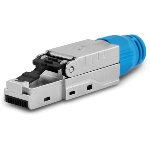 CAT8 CAT8.1 1x Netzwerk Stecker RJ45 Netzwerkstecker Werkzeuglos 2000 MHz Metall CAT8 CAT8.1 1x Netzwerk Stecker RJ45 Netzwerkstecker Werkzeuglos 2000 MHz Metall von Naukita