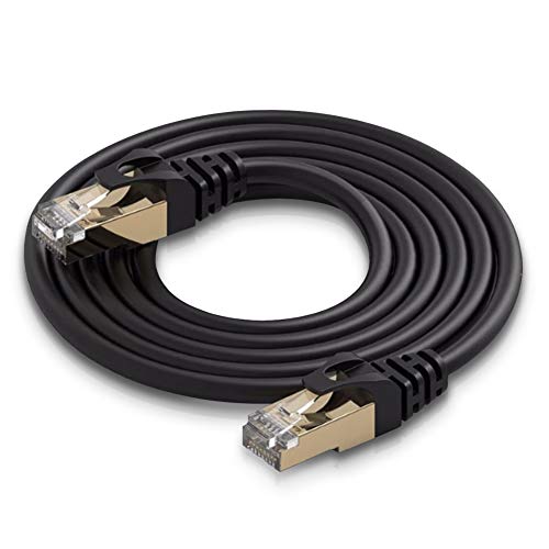 Netzwerkkabel 2-15 m Netzwerk Ethernet RJ45 Cat7 LAN Patchkabel Verlegekabel, Länge:1m von Naukita