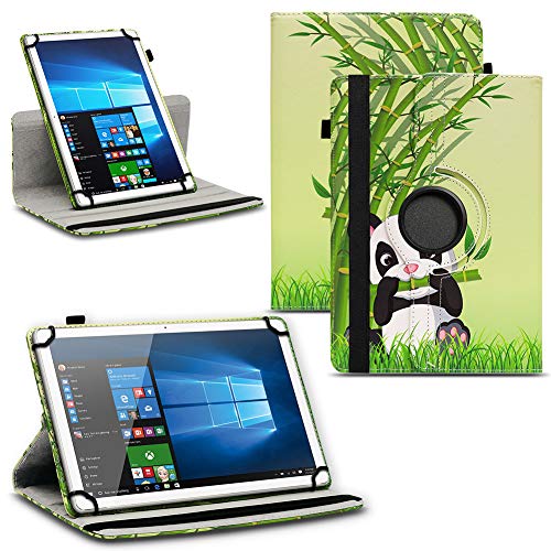 Tablet Schutzhülle kompatibel mit Doogee U10 / U10 Pro / U11 / U9 aus Kunstleder Hülle Tasche Standfunktion 360° Drehbar Schutz Cover Case, Farben:Motiv 11 von Naukita