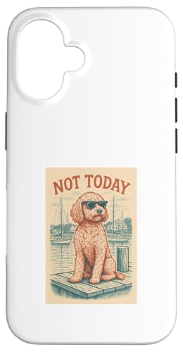 Bichon Not Today Cool Nautical Print Bichon Frisé Hülle für iPhone 16 von Nautical Dog Prints