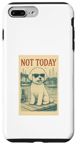 Bichon Not Today Cool Nautical Print Bichon Frisé Hülle für iPhone 7 Plus/8 Plus von Nautical Dog Prints