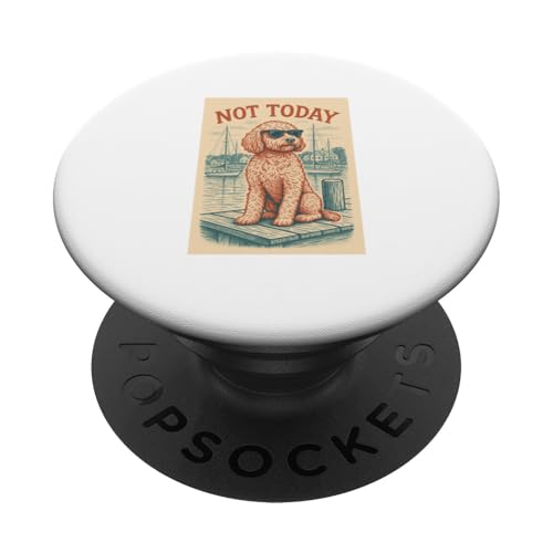 Bichon Not Today Cool Nautical Print Bichon Frisé PopSockets Klebender PopGrip von Nautical Dog Prints