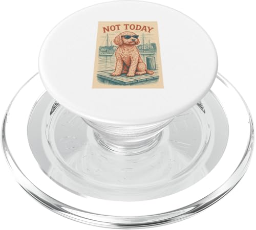 Bichon Not Today Cool Nautical Print Bichon Frisé PopSockets PopGrip für MagSafe von Nautical Dog Prints