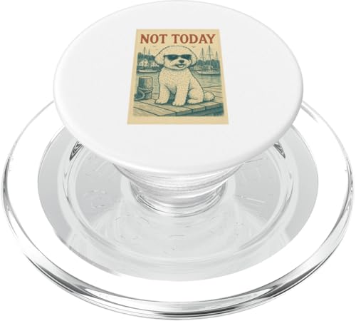 Bichon Not Today Cool Nautical Print Bichon Frisé PopSockets PopGrip für MagSafe Bichon Not Today Cool Nautical Print Bichon Frisé PopSockets PopGrip für MagSafe von Nautical Dog Prints