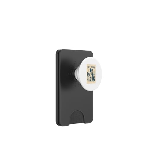 Border Collie Not Today Cooler nautischer Aufdruck PopSockets PopWallet für MagSafe von Nautical Dog Prints