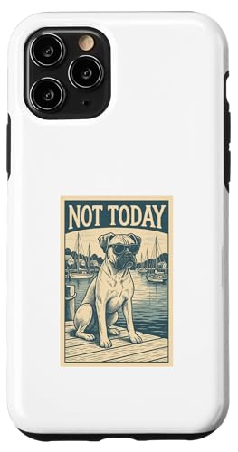 Boxer Dog Not Today Coole Boxershorts mit nautischem Aufdruck Hülle für iPhone 11 Pro Boxer Dog Not Today Coole Boxershorts mit nautischem Aufdruck Hülle für iPhone 11 Pro von Nautical Dog Prints