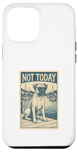 Boxer Dog Not Today Coole Boxershorts mit nautischem Aufdruck Hülle für iPhone 12 Pro Max Boxer Dog Not Today Coole Boxershorts mit nautischem Aufdruck Hülle für iPhone 12 Pro Max von Nautical Dog Prints
