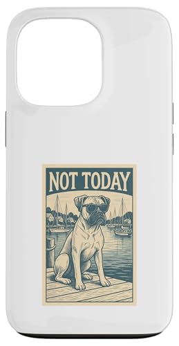 Boxer Dog Not Today Coole Boxershorts mit nautischem Aufdruck Hülle für iPhone 13 Pro Boxer Dog Not Today Coole Boxershorts mit nautischem Aufdruck Hülle für iPhone 13 Pro von Nautical Dog Prints