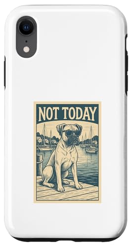 Boxer Dog Not Today Coole Boxershorts mit nautischem Aufdruck Hülle für iPhone XR Boxer Dog Not Today Coole Boxershorts mit nautischem Aufdruck Hülle für iPhone XR von Nautical Dog Prints