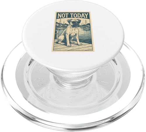 Boxer Dog Not Today Coole Boxershorts mit nautischem Aufdruck PopSockets PopGrip für MagSafe Boxer Dog Not Today Coole Boxershorts mit nautischem Aufdruck PopSockets PopGrip für MagSafe von Nautical Dog Prints