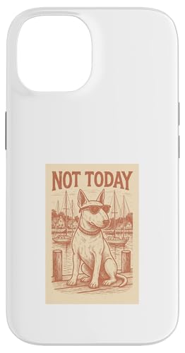 Bullterrier Not Today Cool Dog Nautischer Druck Hülle für iPhone 14 Bullterrier Not Today Cool Dog Nautischer Druck Hülle für iPhone 14 von Nautical Dog Prints
