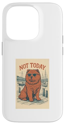 Chow Chow Not Today Cool Dog Nautischer Druck Hülle für iPhone 14 Pro von Nautical Dog Prints