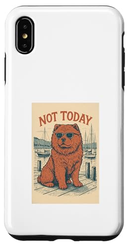 Chow Chow Not Today Cool Dog Nautischer Druck Hülle für iPhone XS Max von Nautical Dog Prints