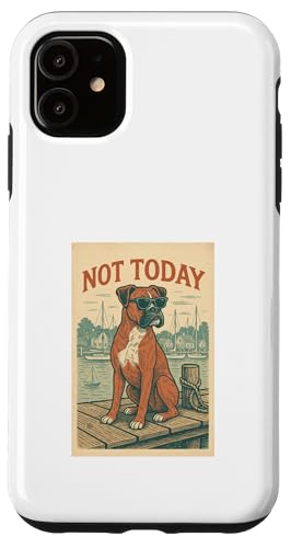 Cooles nautisches Motiv „Boxer Dog Not Today“ Hülle für iPhone 11 Cooles nautisches Motiv „Boxer Dog Not Today“ Hülle für iPhone 11 von Nautical Dog Prints
