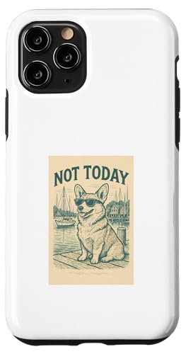 Corgi Not Today Cooler Welsh Corgi mit nautischem Aufdruck Hülle für iPhone 11 Pro Corgi Not Today Cooler Welsh Corgi mit nautischem Aufdruck Hülle für iPhone 11 Pro von Nautical Dog Prints