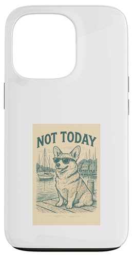Corgi Not Today Cooler Welsh Corgi mit nautischem Aufdruck Hülle für iPhone 13 Pro Corgi Not Today Cooler Welsh Corgi mit nautischem Aufdruck Hülle für iPhone 13 Pro von Nautical Dog Prints