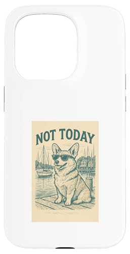 Corgi Not Today Cooler Welsh Corgi mit nautischem Aufdruck Hülle für iPhone 15 Pro Corgi Not Today Cooler Welsh Corgi mit nautischem Aufdruck Hülle für iPhone 15 Pro von Nautical Dog Prints