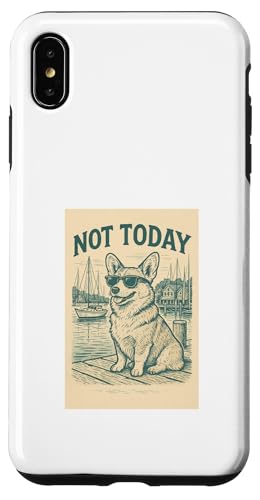 Corgi Not Today Cooler Welsh Corgi mit nautischem Aufdruck Hülle für iPhone XS Max Corgi Not Today Cooler Welsh Corgi mit nautischem Aufdruck Hülle für iPhone XS Max von Nautical Dog Prints