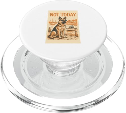 Deutscher Schäferhund Not Today cooler nautischer Druck PopSockets PopGrip für MagSafe von Nautical Dog Prints