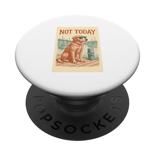 Labrador Not Today Nautischer Druck Golden Labrador Retriever PopSockets Klebender PopGrip Labrador Not Today Nautischer Druck Golden Labrador Retriever PopSockets Klebender PopGrip von Nautical Dog Prints