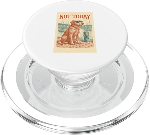 Labrador Not Today Nautischer Druck Golden Labrador Retriever PopSockets PopGrip für MagSafe von Nautical Dog Prints