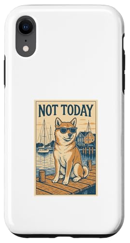 Shiba Inu Not Today Cool Dog Nautischer Druck Hülle für iPhone XR Shiba Inu Not Today Cool Dog Nautischer Druck Hülle für iPhone XR von Nautical Dog Prints