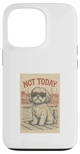 Shih Tzu Not Today Cooler nautischer Aufdruck Hülle für iPhone 13 Pro Shih Tzu Not Today Cooler nautischer Aufdruck Hülle für iPhone 13 Pro von Nautical Dog Prints