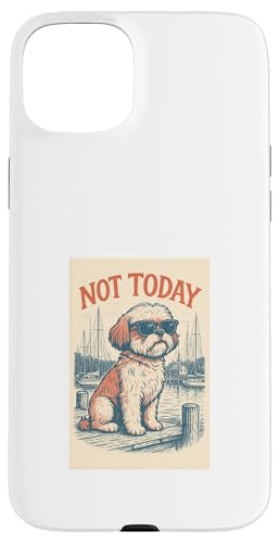 Shih Tzu Not Today Cooler nautischer Aufdruck Hülle für iPhone 15 Plus Shih Tzu Not Today Cooler nautischer Aufdruck Hülle für iPhone 15 Plus von Nautical Dog Prints