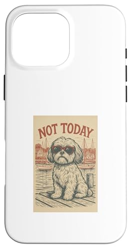 Shih Tzu Not Today Cooler nautischer Aufdruck Hülle für iPhone 16 Pro Max von Nautical Dog Prints